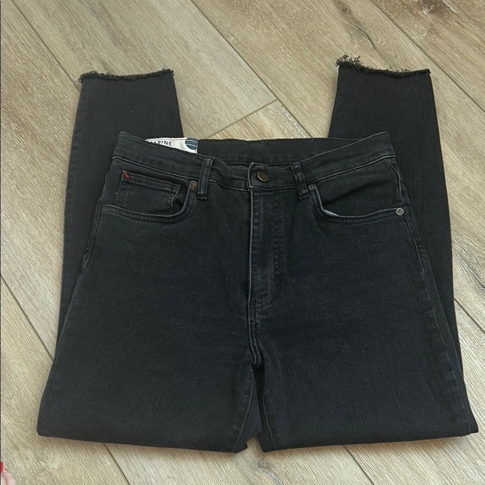 Marine Layer Black High Skinny Jeans